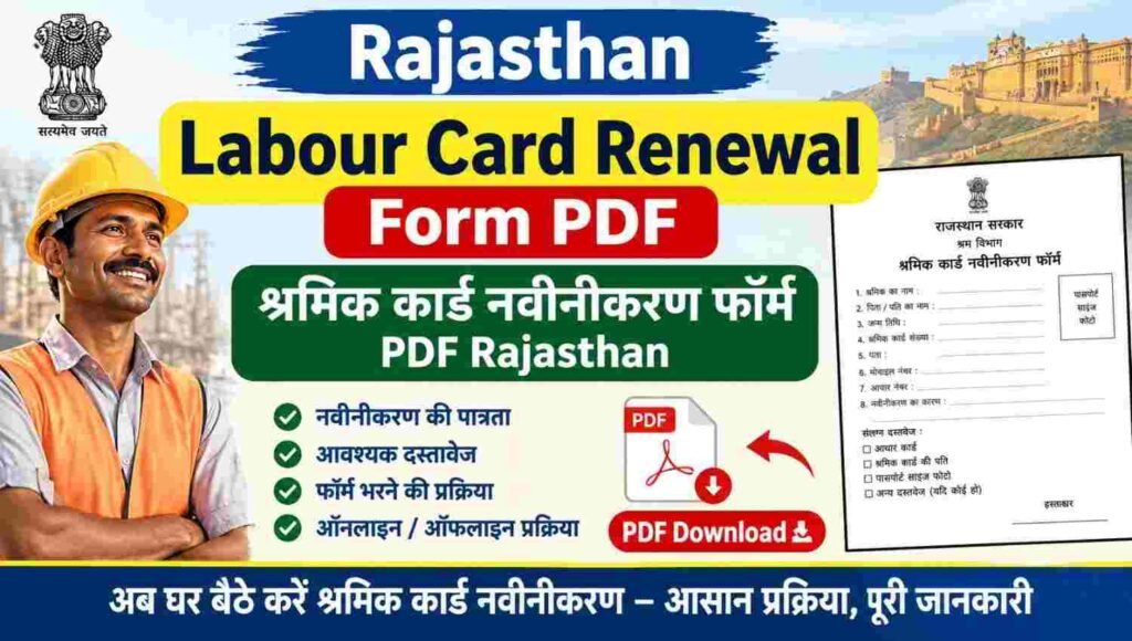 Labour Card Renewal Form PDF